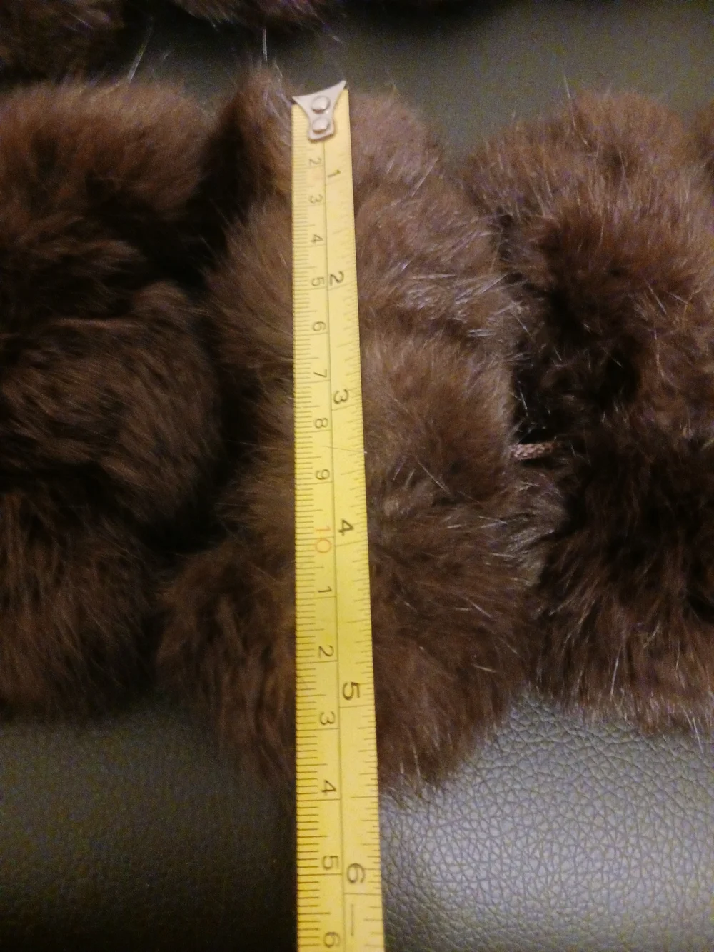 Vintage Brown Mink Pom-Pom Fur Scarf Wrap 6